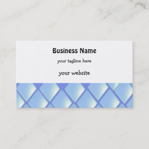 Blue Quilted Diamonds Business Card