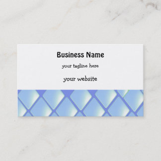 Blue Quilted Diamonds Business Card