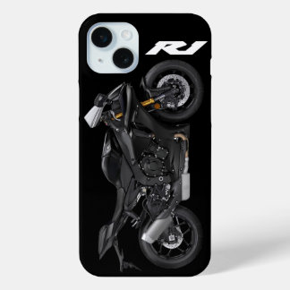 Blue R1 Sportsbike Motorcycle iPhone 15 Mini Case