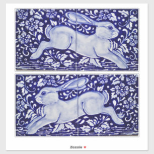 Blue Rabbit Decoration for 6" Tiles Wall Dedham