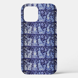 Blue Rabbit Family Floral Delft Dedham Chinoiserie iPhone 12 Case