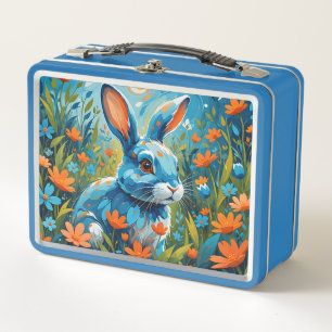 Blue Rabbit Kid's Metal Lunch Box