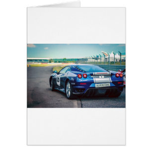 Blue Race Car
