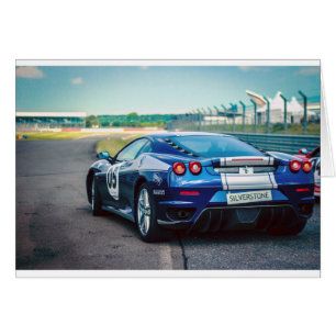 Blue Race Car