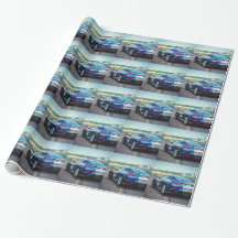 Blue Race Car