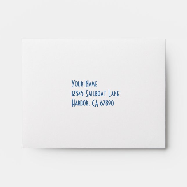 Blue Racing Voiliers Custom Response A2 Enveloppe (Devant)