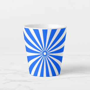 Blue Radiant Burst Mug – Bold Geometric Sunshine 