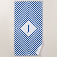 Blue Radiating Rhombuses with Central Letter