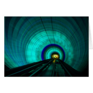 Blue railroad tunnel, Singapore