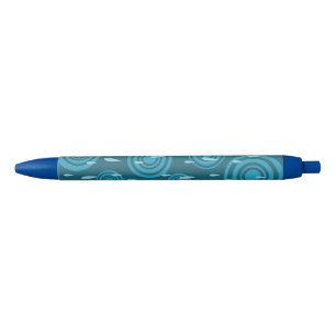 Blue Rain Black Ink Pen