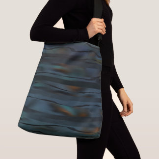 Blue Rain Crossbody Tote Bag