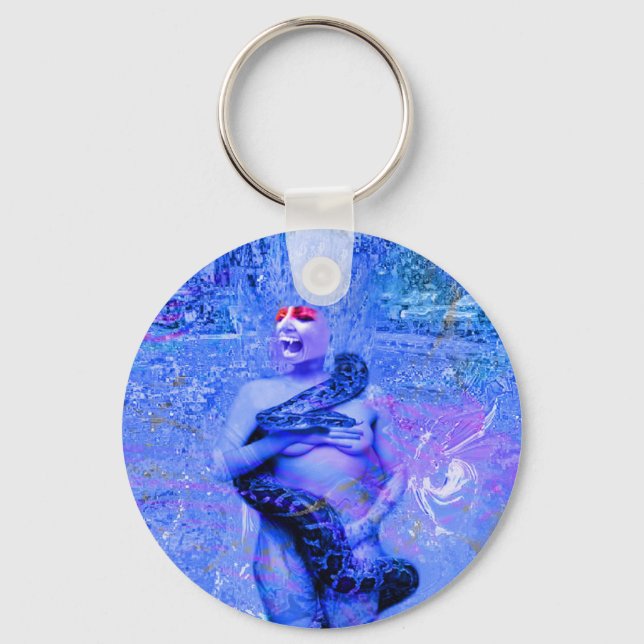 Blue Rain Keychain (Front)