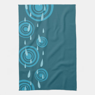 Blue Rain Kitchen Towel