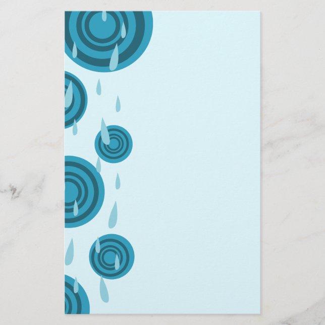 Blue Rain Stationery (Front)