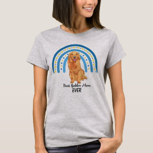 Blue Rainbow Best Golden Chien Maman T-shirt