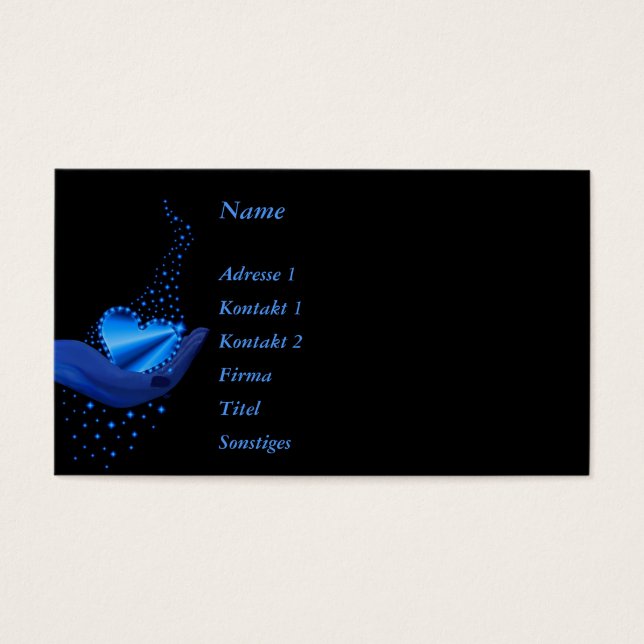 Blue Rainbow Heart with Stars (Front)