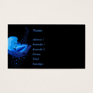 Blue Rainbow Heart with Stars