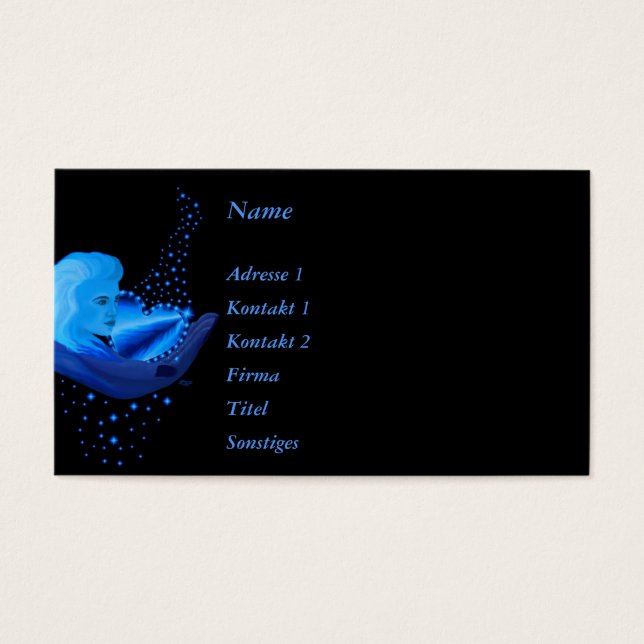 Blue Rainbow Heart with Stars (Front)