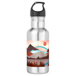 Blue Rainbow Landscape 532 Ml Water Bottle
