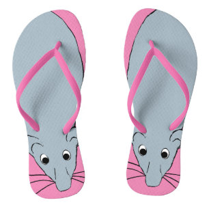 blue rat flip flops