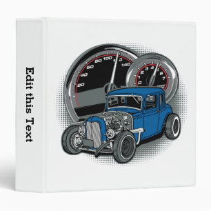 Blue Rat Rod Street Car Binder