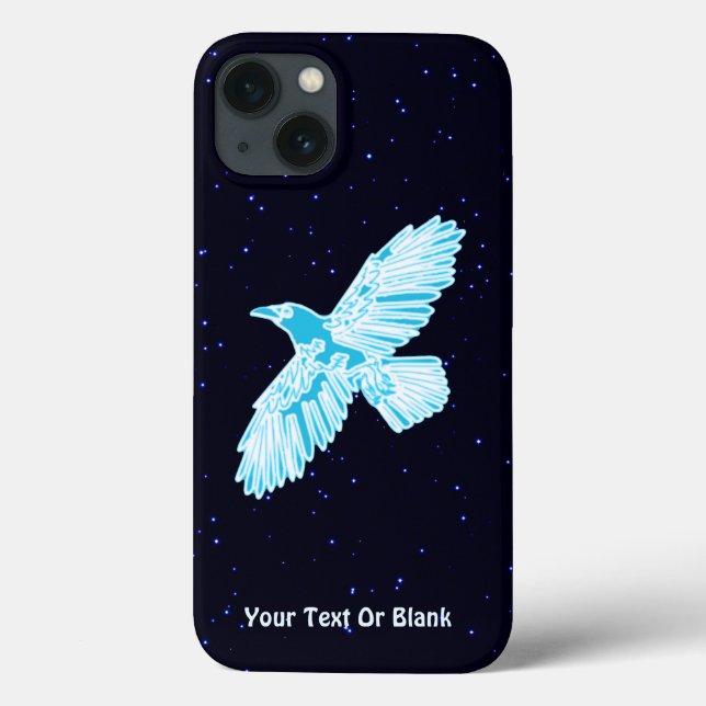 Blue Raven On Stars Case-Mate iPhone Case (Back)