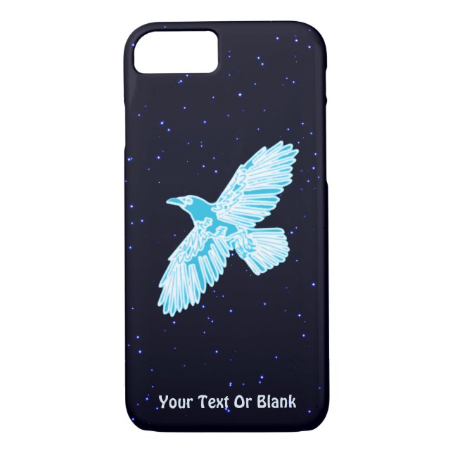 Blue Raven On Stars Case-Mate iPhone Case (Back)