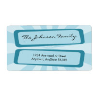 Blue Ray Address Label