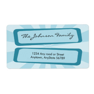 Blue Ray Address Label