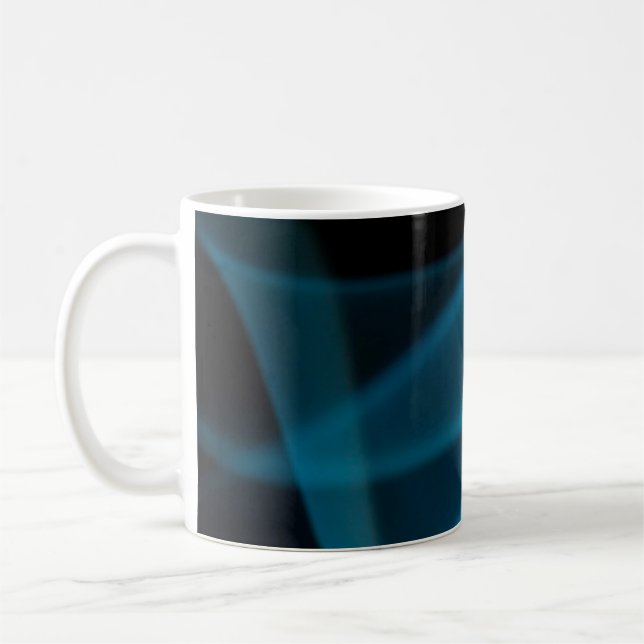 Blue ray of light coffee mug (Left)