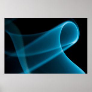 Blue ray of light poster