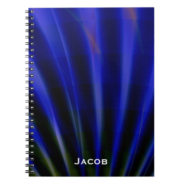 Blue Rays Personalized Notebook (Front)