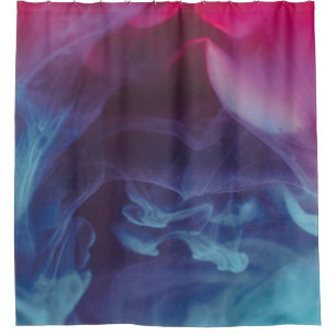 Blue, red, and black smoke digital wallpaper