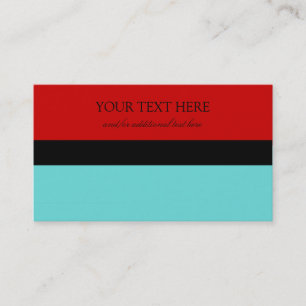 Blue & Red Business Card
