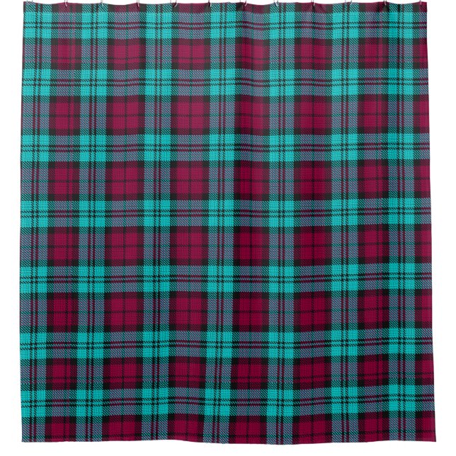Blue Red Campbell Tartan Blackwatch Plaid (Front)