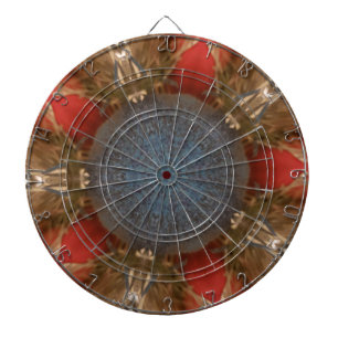 Blue Red Christmas Decoration Baubles Dartboard