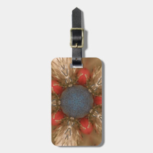 Blue Red Christmas Decoration Baubles Luggage Tag
