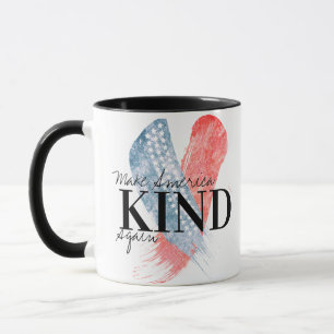blue-red Make America Kind Again Customizable Mug
