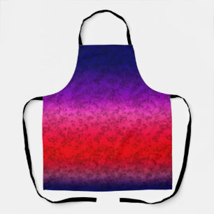 Blue-red Ombre Apron