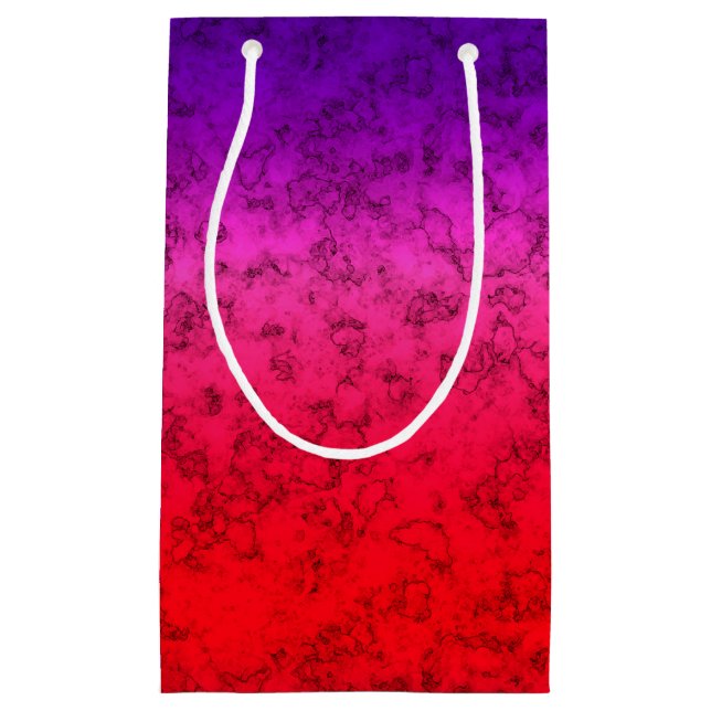 Blue-red Ombre Small Gift Bag (Front)