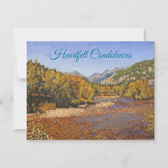 Blue Red Orange Green Stream in Autumn (Front)