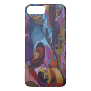 Blue red purple abstract graffiti Case-Mate iPhone case