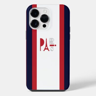 Blue red stripes colour | Iphone 14 pro max case