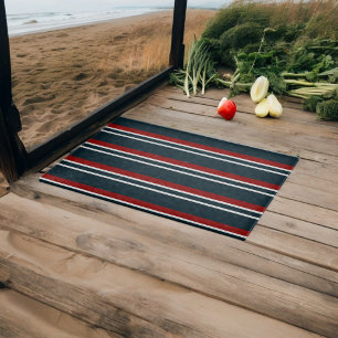 Blue Red uniform Stripes Cutting Board