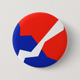Blue Red White Flag Colours 2 Inch Round Button
