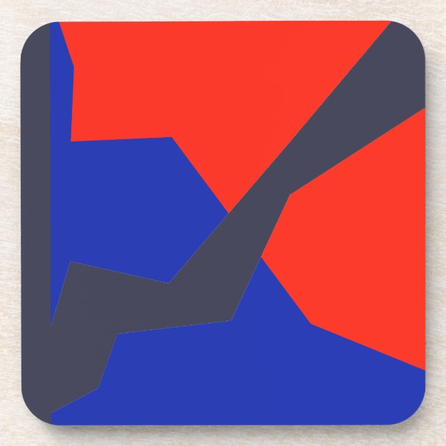 Blue Red White Flag Colours Coaster (Front)