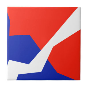 Blue Red White Item Tile