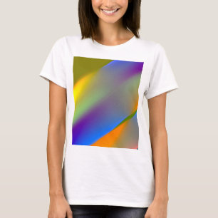 Blue red yellow green abstract pattern orangpurple T-Shirt