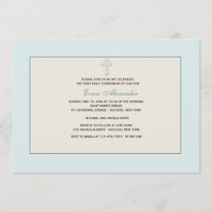Blue Religious Invitation