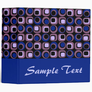 Blue Retro Binder Notebook